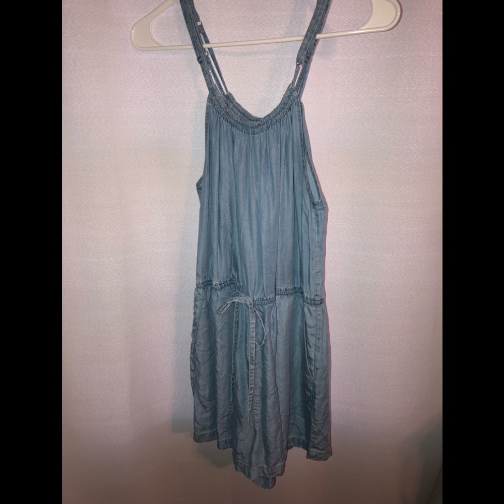 Forever 21 light wash romper